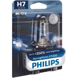 Автолампа Philips H7 12972RGTB1 RacingVision GT200 +200% 12V 55W (PX26d) B1 (блістер) (шт.)