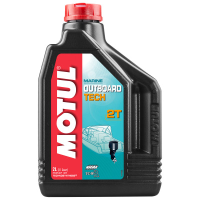 Олива для 2-х тактних двигунів Motul Outboard Tech 2T, 2л (шт.)