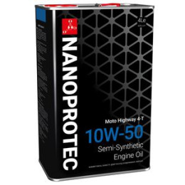 МОТО масло NANOPROTEC ENGINE OIL 10W-50 Moto, 4л