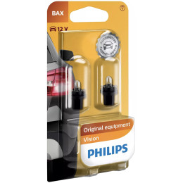 Автолампа вказівна Philips BAX10d 12598 12V 1.2W BAX8,5d/2 black (шт.)