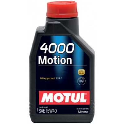 Моторное масло MOTUL 4000 Motion SAE 15W-40 1л