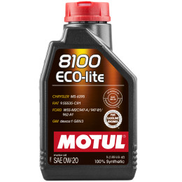 Олива моторна Motul 8100 Eco-lite SAE 0W-20, 1л (шт.)