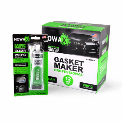 Прозрачный силиконовый герметик прокладок NOWAX Gasket Maker Clear