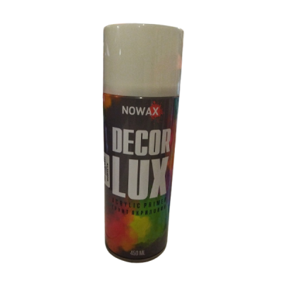 Грунтівка акрилова NOWAX, spray 450ml.,біла,(WHITE/RAL9010)