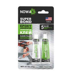 Эпоксидный клей прозрачный NOWAX SUPER BOND