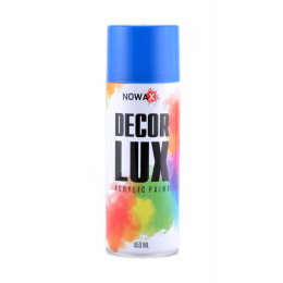 Акриловая краска глянцевая синяя NOWAX Decor Lux (5017) 450мл