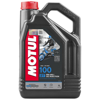 Олива для 2-х тактних двигунів Motul 100 2T, 4л (шт.)