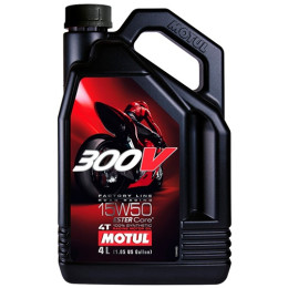 Моторное масло MOTUL 300V 4T Factory Line Road Racing SAE 15W-50 4л