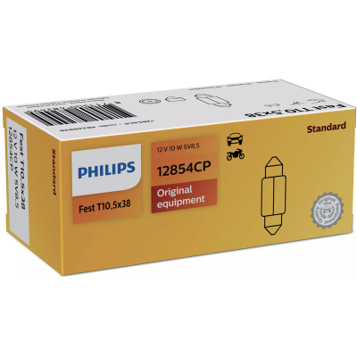 Автолампа вказівна Philips 12854 Festoon T10,5x38 12V 10W (SV8,5) (шт.)