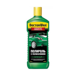 Зеленый автополироль с воском Doctor Wax (США) With Carnauba Wax & PTFE 300 мл