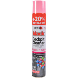 Полироль панели приборов NOWAX 750 мл Black Cockpit Cleaner Bubble Gum (NX00709)