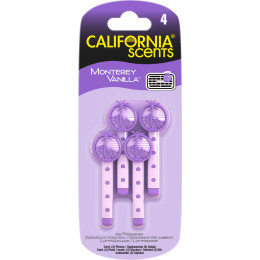 Ароматизатор Ваніль California Scents Monterey Vanilla кліпси-стрижні, 4 шт (шт.)