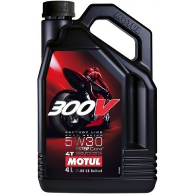 Моторное масло MOTUL 300V 4T Factory Line Road Racing SAE 5W-30 4л