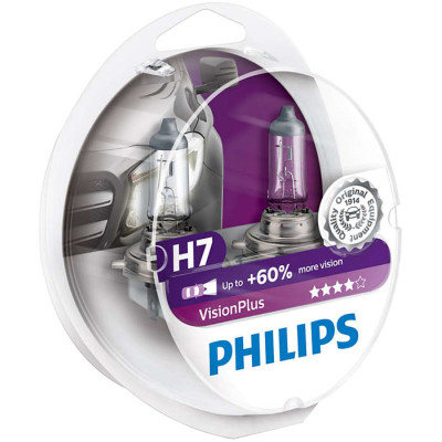 Автолампа Philips VPS2 12972 H7 Vision Plus 12V 55W (PX26d) (блістер) (шт.)