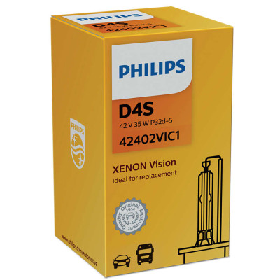 Автолампа Ксенон Philips D4S 42402 VI 42V 35W P32d-5 C1 (шт.)