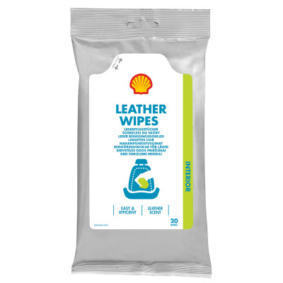 Серветки для шкіри Shell Leather Wipes, 20шт (шт.)