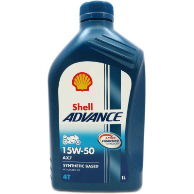 Олива Shell Advance 4T AX7 15W-50, 1л (шт.)