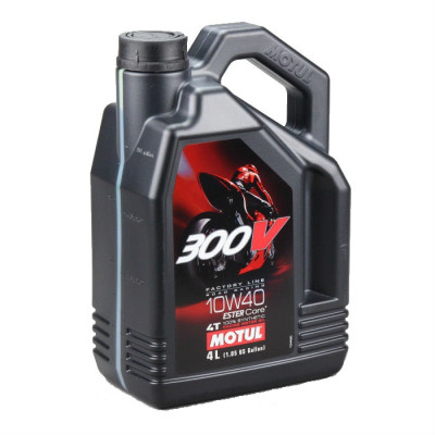 Моторное масло MOTUL 300V 4T Factory Line Road Racing SAE 10W-40 4л