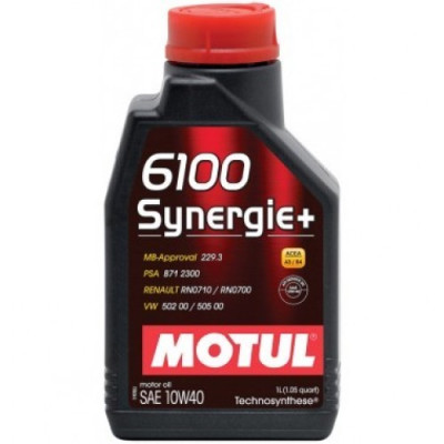 Моторное масло MOTUL 6100 Synergie+ SAE 10W-40 1л