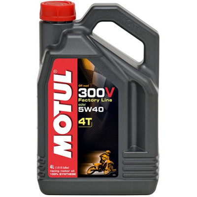 Моторное масло MOTUL 4T 300V Factory Line Off Road SAE 5W-40 4л