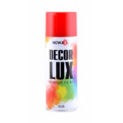 Акриловая краска глянцевая рубиново красная NOWAX Decor Lux (3003) 450мл