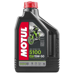 Олива для 4-х тактних двигунів Motul 5100 4T SAE 15W-50, 2л (шт.)