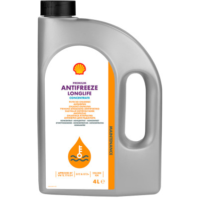 Антифриз Shell Premium LL, 4л (конц. G12+ черв.) (шт.)