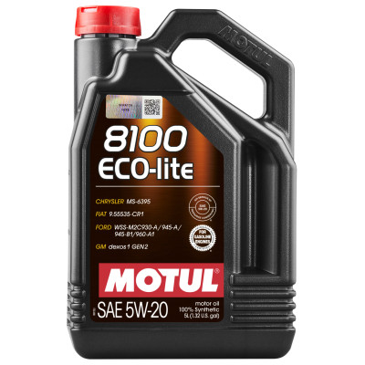 Олива моторна Motul 8100 Eco-lite SAE 5W-20, 5л (шт.)