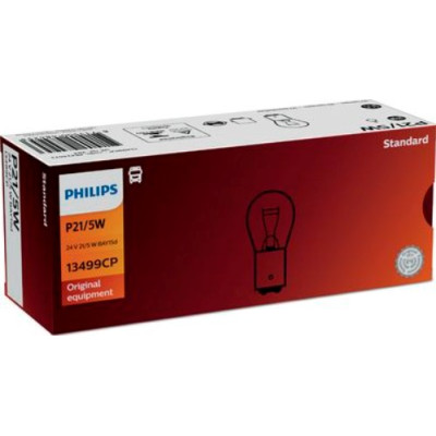 Автолампа вказівна Philips 13499 P21/5W 24V (BAY15d) (шт.)