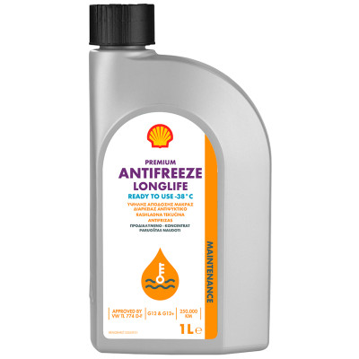 Антифриз Shell Premium LL, 1л (готовий G12+ черв.) (шт.)