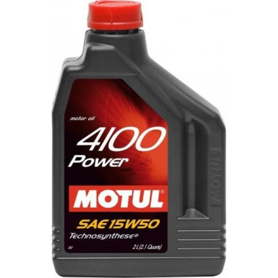 Моторное масло MOTUL 4100 Power SAE 15W-50 2л