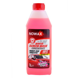 Зимовий омивач скла концентрат Bubble Gum/ NOWAX Winter Screen Wash concentrate -80°C 1L Bubble Gum