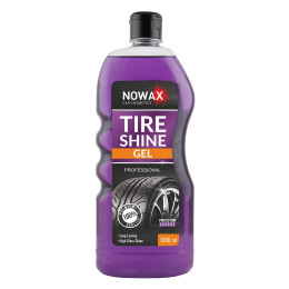 Чернитель для шин гелевый 1 л NOWAX TIRE SHINE GEL гель для ухода за автомобильными шинами