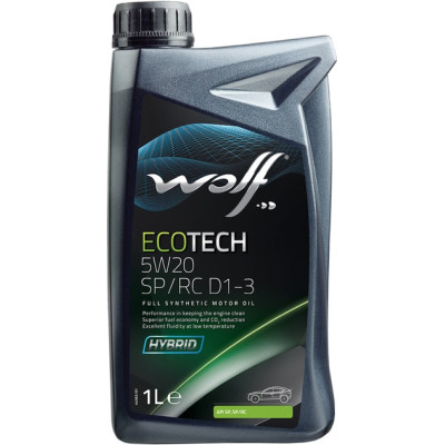 Моторне масло Wolf Ecotech 5W-20 SP/RC D1-3 1л (1050523)