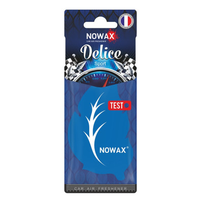 Ароматизатор повітря целюлозний Nowax серія Delice - Sport (50шт/уп)