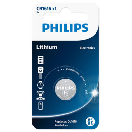 Батарея Philips CR1616 LITHIUM MINICELLS B1 (блістер) (шт.)