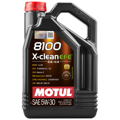 Олива моторна Motul 8100 X-cleаn EFE SAE 5W-30, 4л (шт.)