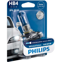 Автолампа Philips HB4 9006 WHVB1 12V 51W (P22d) WhiteVision +60% (3700K) SM (блістер) (шт.)