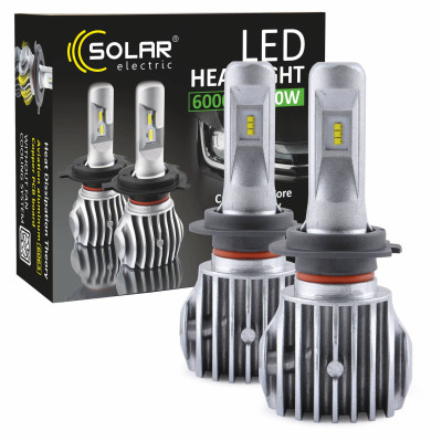 LED SOLAR H7 CANBUS 12/24V 6500K 6000Lm 50W Cree Chip 1860 (40шт.)