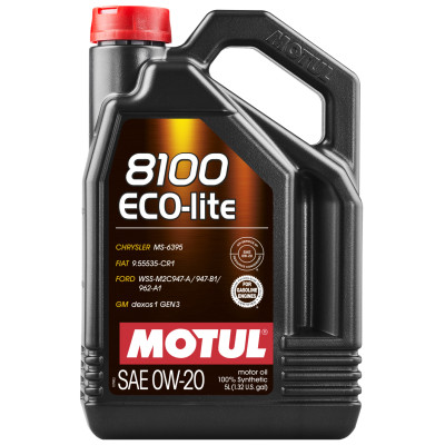 Олива моторна Motul 8100 Eco-lite SAE 0W-20, 5л (шт.)