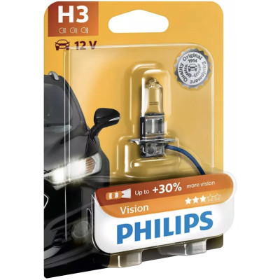 Автолампа Philips PR12336-B H3 12V 55W (PK22s) (блістер) (шт.)