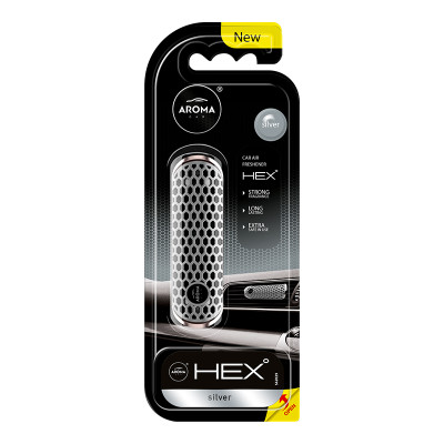 Ароматизатор на дефлектор Aroma Car HEX 10g - SILVER (83576)