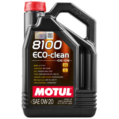 Олива моторна Motul 8100 Eco-clean SAE 0W-20, 5л (шт.)