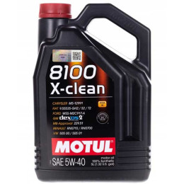 Олива моторна Motul 8100 X-clean SAE 5W-40, 5л (шт.)