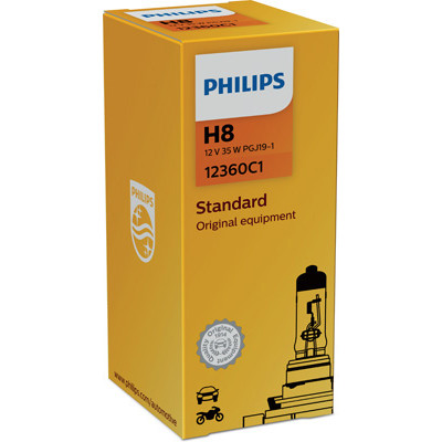 Автолампа вказівна Philips 12360 H8 СР 12V 35W (PGJ19-5) (шт.)