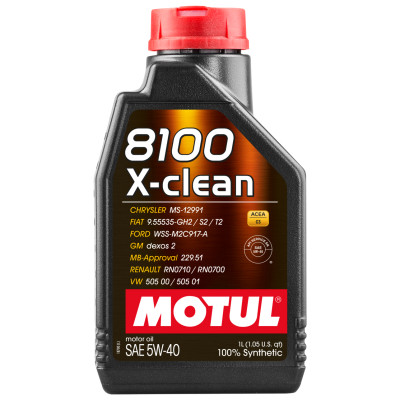 Олива моторна Motul 8100 X-cleаn SAE 5W-40, 1л (шт.)