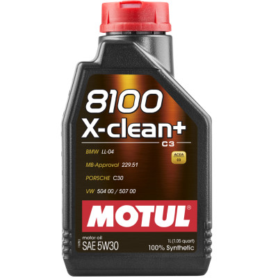 Олива моторна Motul 8100 X-clean+ SAE 5W-30, 1л (шт.)