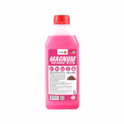 Шампунь Суперконцентрат для Ручної Мийки NOWAX MAGNUM NANO FOAM SHAMPOO 1L (9шт/уп)