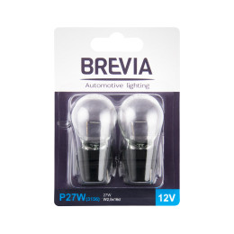 Brevia P27W 12V 27W W2.5x16d blister 2 шт