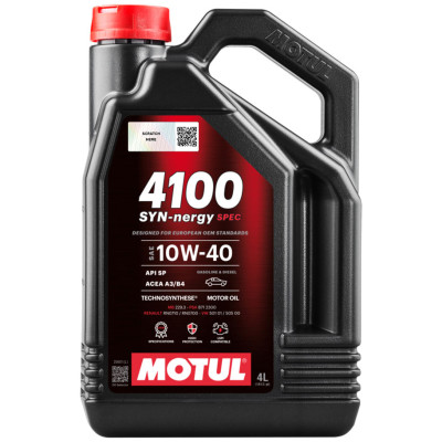 Олива Motul 4100 Syn-nergy Spec SAE 10W-40, 4л (шт.)